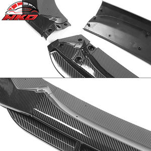 ลิ้นกันชนหน้าสำหรับ Honda Accord 2021-2022 IKON V2 ลายคาร์บอนไฟเบอร์ สปอยเลอร์ 4 ชิ้น ดิฟฟิวเซอร์ ป้องกันกันชนหน้า - Product Image 5