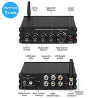 TPA3116 Mini 5.0 3 Kanal 50W+50W+100W HiFi Ev Amfisi Plastik Metal Gövdeli 3D Stereo Dış Mekan Pasif Hoparlörler 24V5A