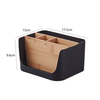 Boîte de rangement de bureau moderne en plastique, porte-crayons et stylos multifonction pour l'organisation au bureau, à la maison ou sur table de chevet