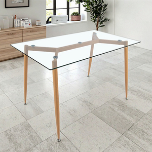 <strong>Dining</strong> Furniture Transparent Glass <strong>Dining</strong> <strong>Table</strong> Modern Minimalism Elegant Stable <strong>Dining</strong> Room Glass <strong>Table</strong> - Product Image 3