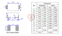 Leiditech 3000W Transient Voltage Suppressor for TVS Diode SMDJ18CA SMC 18V 102.7A for Consumer Electronics