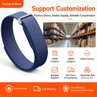 Bracelet de montre en nylon HMJ pour Google Fitbit Air avec logo imprimé, emballage personnalisé