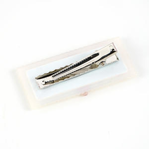 Pinza de Pelo Mini de Acetato Rosa de 6.1cm con Diseño Creativo, Pinza de Pelo Cuadrada con Adornos Dulces para Niñas, Personalización de Joyería - Product Image 3