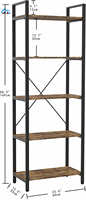 2-tier Movable Wooden Hot Sale Book Shelf Ladder Bookcases Storage Shelf Accent Furniture Bookstore Industrial Look
