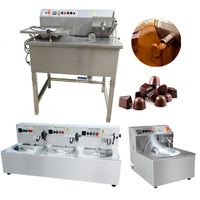 Allemagne en acier inoxydable mélange à chaud et 5 kg usage domestique mini chocolat trempe machine réservoir r & m tableau commerciale top 3kg four