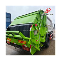 Camion compacteur de déchets d'occasion en bon état avec moteur diesel, camion de collecte et de transport de déchets à vendre