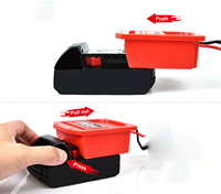 Adaptateur de roue d'alimentation pour convertisseur de batterie Milwaukee 18V avec bornes fusibles et fils connecteur d'alimentation pour voiture Rc robotique camion Rc