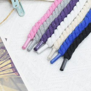 Vente en gros de lacets de ficelle <span class=keywords><strong>AF1</strong></span> de 10mm d'épaisseur, <span class=keywords><strong>corde</strong></span> torsadée en polyester et coton pour <span class=keywords><strong>lacet</strong></span> de chaussure rond - Product Image 3