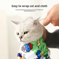 Coperta Calmante Autoadesiva in Morbido Poliestere per Toelettatura Gatti, Ecologica, Anti-Morso e Anti-Graffio, per Taglio Unghie