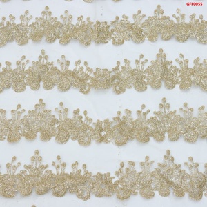 Ánh Sáng Màu Tím Sáng Bóng Long Lanh Vải Tuyn Vải Với Trái Cây Và Hoa Mô Hình Lưới Thêu Cho Váy Cô Dâu Lỏng Bột Ren Vải - Product Image 5