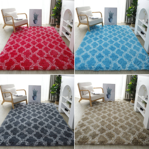 <span class=keywords><strong>Tapis</strong></span> <span class=keywords><strong>de</strong></span> <span class=keywords><strong>salon</strong></span> moderne en soie et laine, texture moelleuse, facile à nettoyer, adapté aux zones à fort trafic à la maison - Product Image 2