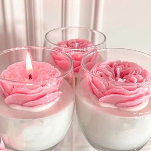 KLS Marque privée <span class=keywords><strong>de</strong></span> luxe Parfum décoratif fait à la main Fleur <span class=keywords><strong>de</strong></span> rose Saint Valentin Aromathérapie Cire <span class=keywords><strong>de</strong></span> soja Pot parfumé <span class=keywords><strong>Bougie</strong></span> - Product Image 5