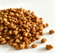 Granulés de protéines de soja texturés en vrac, saveur poulet, particules de viande végétale végétalienne pour aliments instantanés, sachet de légumes, sauce de viande pour congee