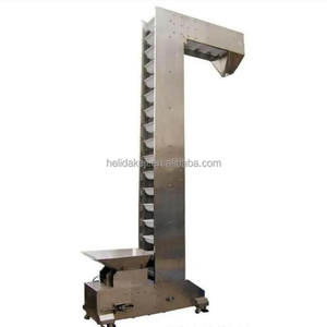 Elevador de Cangilones Tipo Z de Acero Inoxidable de Grado Alimenticio para Uso Industrial, Transportador de Cadena para Procesamiento de Granos - Product Image 1