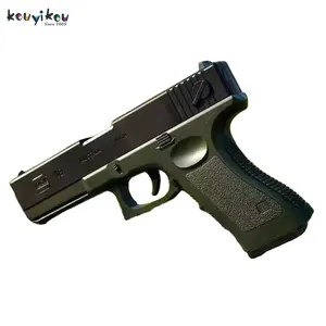 Toy gun with soft bullets, toy gun with ejectable magazine for safety training or play - unique gift