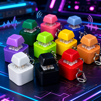 Personalized Rechargeable Plastic Recordable Sound Button Keychain Keyboard Switch Clicker Sensory Fidget Toy Gifts and Crafts
