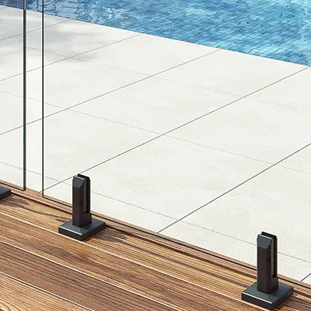 Spigots BLACK Deck o Core Drill (Duplex 2205 inossidabile) recinzione per piscina in vetro