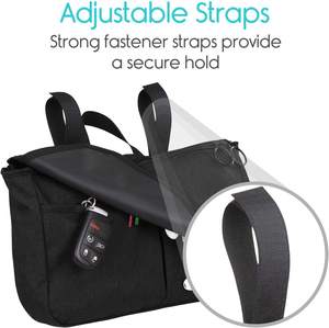 Multi Pockets <b>Wheelchair</b> Side Storage Bag Hanging <b>Wheelchair</b> Storage with Cup Holder Hanging <b>Travel</b> <b>Wheelchair</b> Bag - Product Image 6