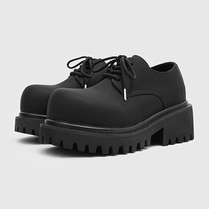 Chaussures Derby Décontractées pour Hommes Printemps 2026, Bout Large, Talon Discret de 10 cm, Chaussures Derby de Luxe - Product Image 1
