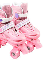 Chaussures de patins à roulettes à deux rangées, taille réglable, chaussures professionnelles pour enfants