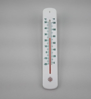 Thermomètre mural blanc en métal pour jardin, usage domestique et serres, vente en gros usine