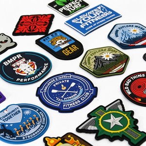 Customized Soft PVC Rubber <strong>Patch</strong> Sew on Any Logo Shape Sports Club Uniform Hat <strong>Backpack</strong> Emblem OEM Bulk Factory Supplier - Product Image 1
