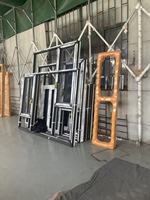 Fenêtres à battants en alliage d'aluminium sur mesure, double vitrage, conception à rupture de pont thermique, isolation thermique, écran pliant en acier inoxydable pour la maison