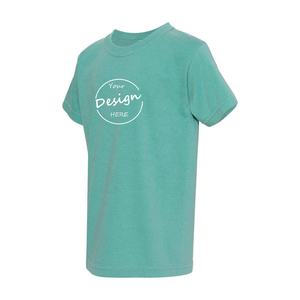 เสื้อยืดผ้าฝ้าย100% สำหรับเด็กผู้ชายเด็กผู้หญิงเสื้อแบบลำลองพิมพ์โลโก้ได้ตามต้องการ - Product Image 4