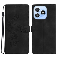 Étui portefeuille en cuir à motif floral pour Huawei P50 Pro P40 Lite P30 P20 P10 P Smart 2021 2020 Z Y7 2019 Prime Y5 2018 Y6 avec support rabattable