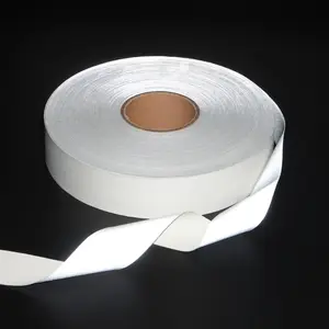 Flame Retardant Reflective Customized Tape Wholesale Reflective Webbing Fabric Sew On Strip For Workwear