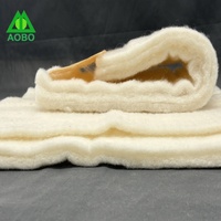 GOTS Isolation en feutre d'ouate de laine naturelle pour veste de vêtement de matelas