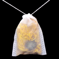 Bolsa de filtro de café desechable de diferentes tamaños, tela no tejida, bolsa de té con cadena, buena calidad, 100 paquetes