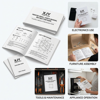 Service d'impression de livrets d'utilisation et de manuels d'instructions personnalisés XJY pour l'emballage et la marque des produits