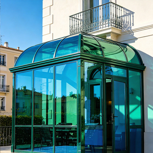 Verre trempé réfléchissant vert français de 6 mm en vrac pour l'extérieur des gratte-ciel, anti-éblouissement, confort thermique, design moderne pour projets - Product Image 1