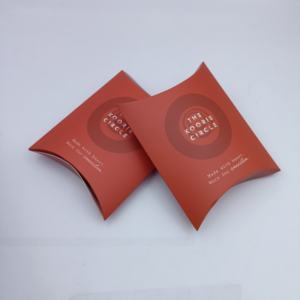 競争力のある価格の特注印刷枕型段ボール箱、空のギフト枕型箱、化粧品収納箱 - Product Image 3