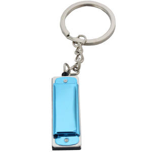 Biểu Tượng Tùy Chỉnh Xách Tay Mini-Mo <span class=keywords><strong>Keychain</strong></span> Harmonica 4 Lỗ 8 Giai Điệu Loại C Mini Harmonica Âm Nhạc Kim Loại Móc Chìa Khóa Phụ Kiện Túi Quyến Rũ - Product Image 3