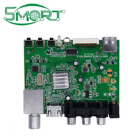 Carte PCB PCBA personnalisée de haute qualité pour décodeur numérique terrestre DVB-T2 ISDB-T ATSC, avec fichier Gerber, liste BOM et conformité RoHS