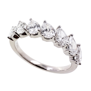 Pera de alta calidad Nuevo corte brillante 7x10mm Diamante de moissanita 10K 14K 18K Anillo de compromiso de oro sólido Regalos del Día de San Valentín - Product Image 1