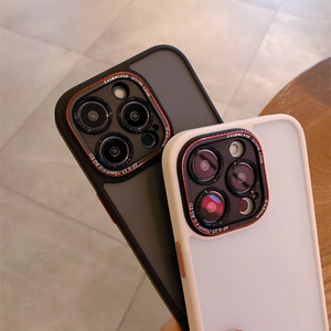 Custodia protettiva per telaio della fotocamera in metallo per <span class=keywords><strong>iPhone</strong></span> <span class=keywords><strong>12</strong></span> pro max custodia per telefono PC di lusso con paraurti in Silicone per <span class=keywords><strong>iPhone</strong></span> 14 - Product Image 3