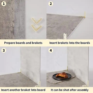 Planches <span class=keywords><strong>de</strong></span> fond photo avec 2 supports pour la photographie <span class=keywords><strong>de</strong></span> produits ou <span class=keywords><strong>de</strong></span> nourriture en plan plat - Product Image 6