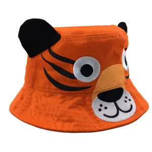 Wholesale Kids Cute Animal Embroidery Logo Fashion Bucket Hat With Ear