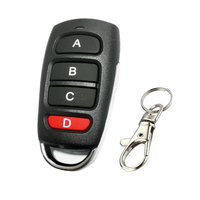 Control Remoto Duplicador de 4 Botones RF 433MHz 1527 con Código de Aprendizaje para Puerta de Garaje