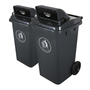 120L 240L 360L Outdoor Plastic Public <strong>Wheelie</strong> <strong>Bin</strong>/dustbin with Push Lid - Product Image 4