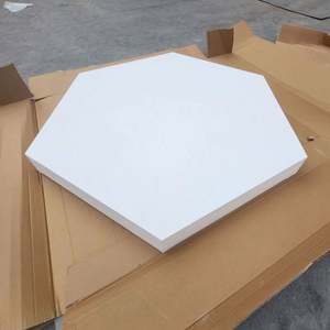 Panneaux de <span class=keywords><strong>plafond</strong></span> écologiques Suspension <span class=keywords><strong>acoustique</strong></span> de carrelage isolant en laine de fibre de verre Déflecteur insonorisé - Product Image 5