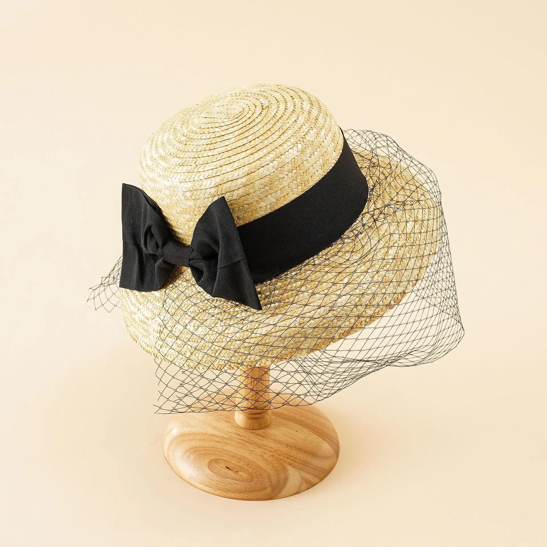 Sombreros Paja, модная Праздничная шапочка, защита от УФ-лучей, для детей, пляжные кружева, универсальные соломенные шляпы для женщин