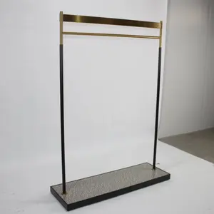 Titanium Golden Black Display Stand T-Shirt Clothing Steel Display Rack Metal Iron Electroplating Display Stand