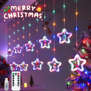 Wholesale LED Holiday Light Christmas Decoration <b>USB</b> <b>Plug</b> Room Garland New Year Decor String Lights Santa Accessories - Product Image 3