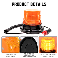 Feux de signalisation LED pour camion JHS, feux de signalisation de toit de voiture 12-24V, feux de signalisation d'urgence ronds étanches pour camions, VTT, voitures