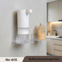 Étagère murale multifonctionnelle en acrylique sans perçage pour caméras de sécurité, routeurs et rangement de salle de bain