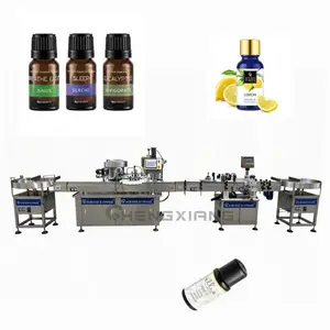 Automatic 10ML 30ML 60ML Essential Oil Filing Line Fast Ship Filling Capping Labeling Machine Price
